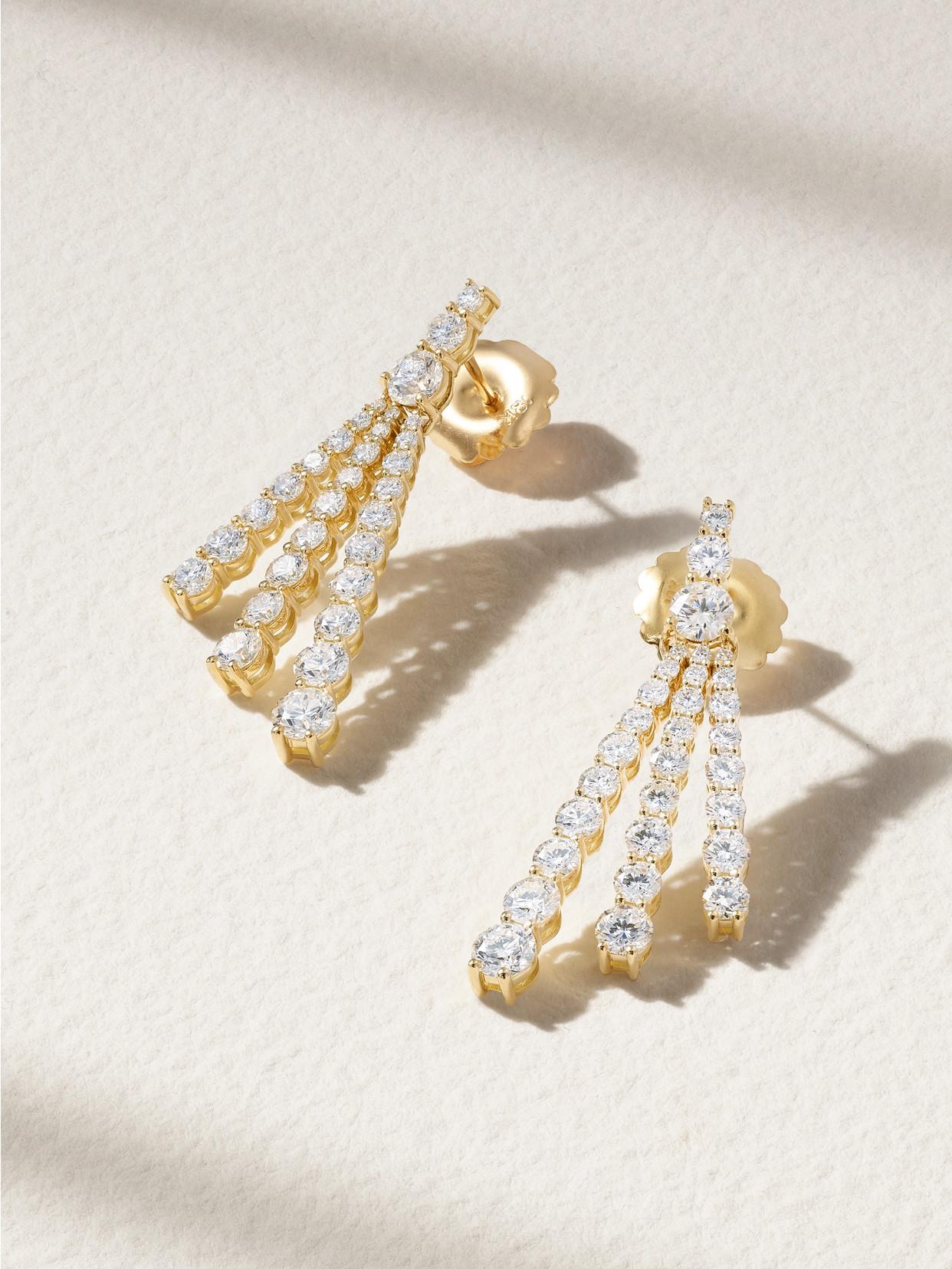 【MELISSA KAYE】Maya 18-karat gold ear cuff イヤカフ Melissa Kaye Maya 18-Karat Ear Cuff - Gold | Editorialist