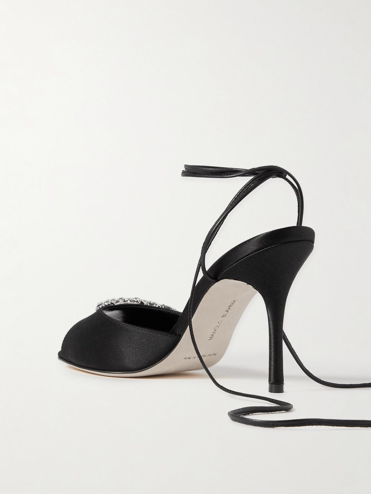 90mm Plumena Satin Sandals
