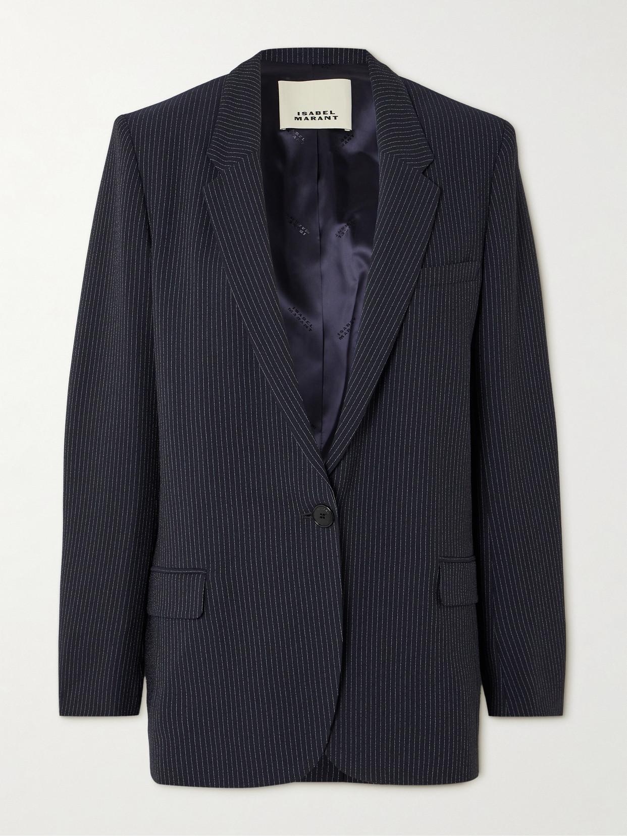 【送料&関税込】Isabel Marant oceany Crepe Blazer Isabel Marant Etoile Cikaito Blazer in Black & Ecru | FWRD