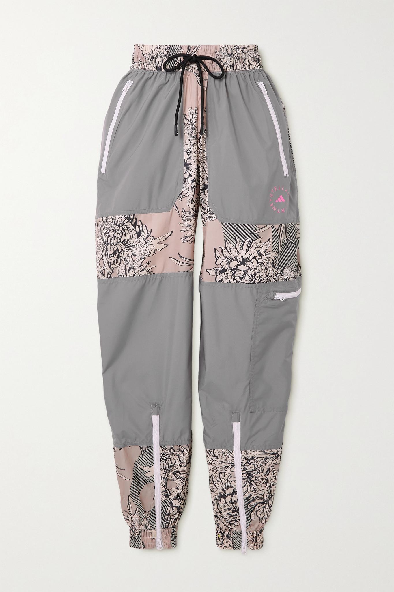 adidas By Stella McCartney Future Playground Floral-print Recycled Ripstop Track  Pants in Gray | Lyst