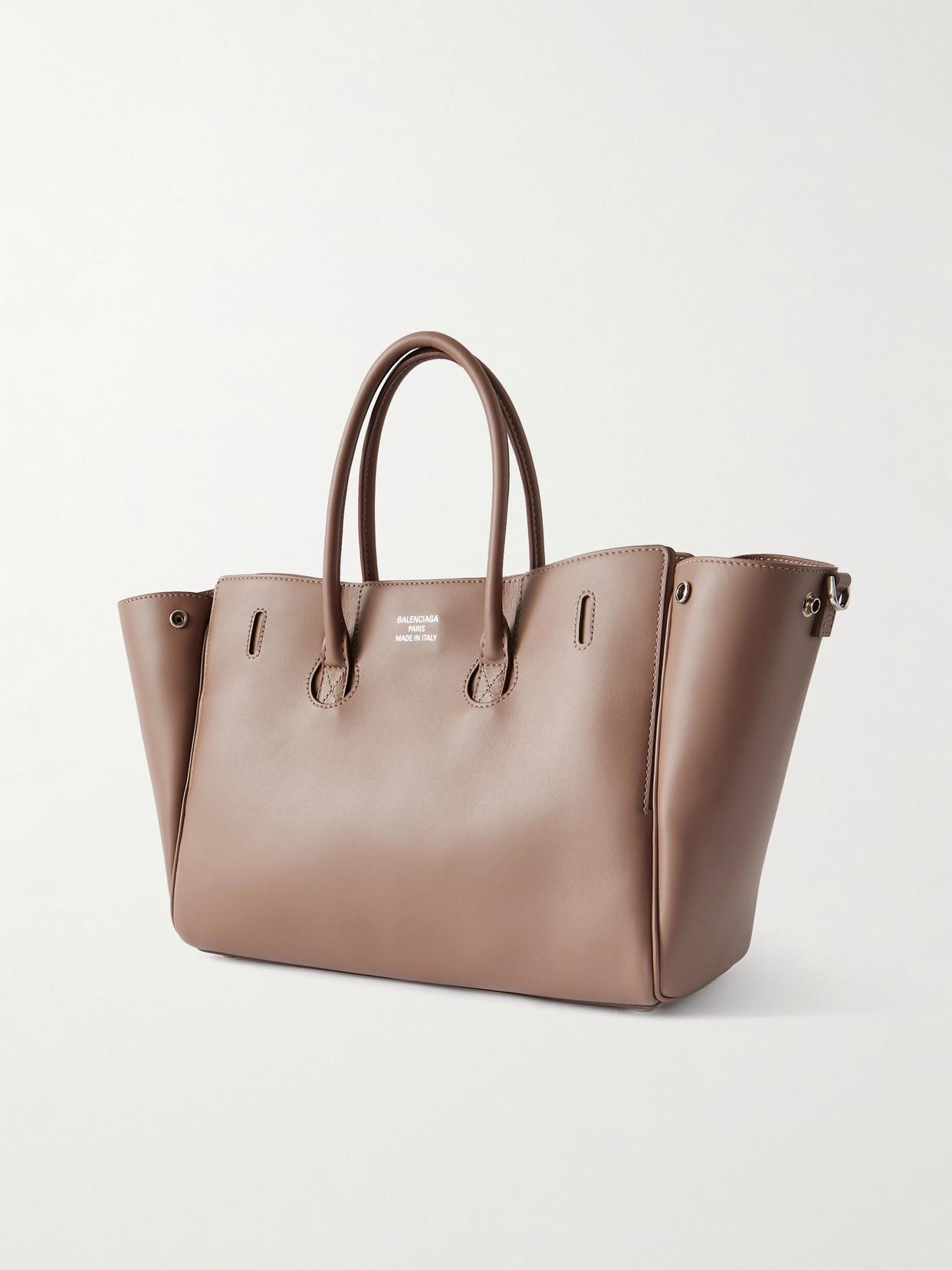 Balenciaga Bel Air Small Leather Tote in Brown Lyst UK