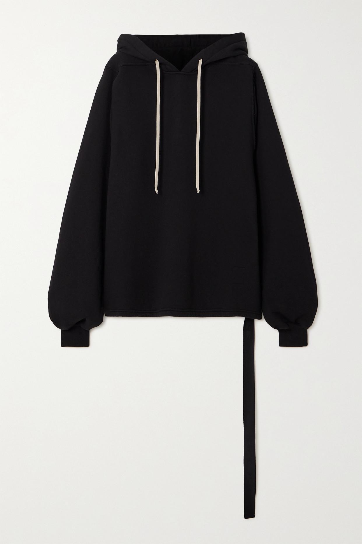 Rick Owens Drkshdw Convertible Cape-effect Cotton-jersey Hoodie in Black |  Lyst UK