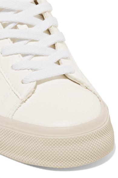 Veja Net Sustain Campo Vegan Suede-trimmed Leather Sneakers in White - Lyst
