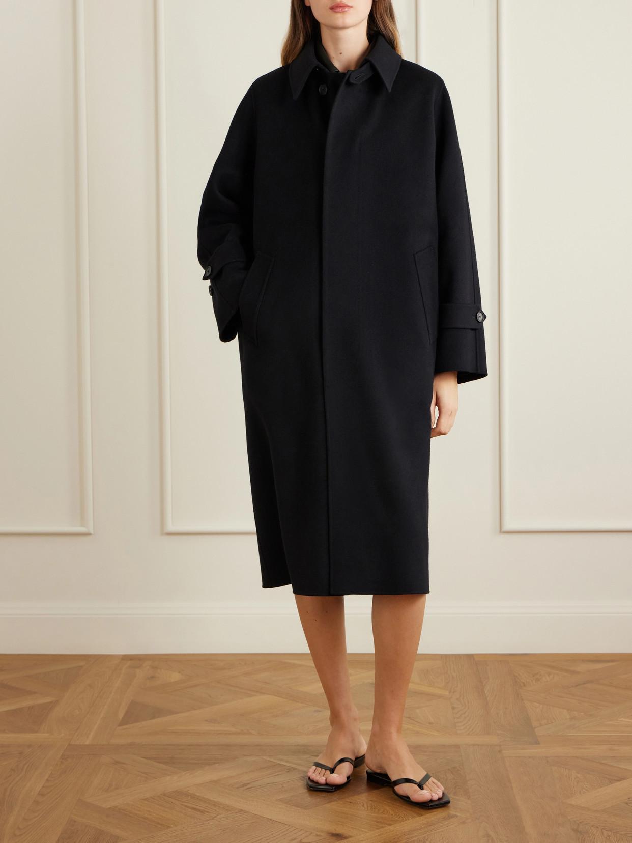auralee-Black-Melton-Wool-Coat