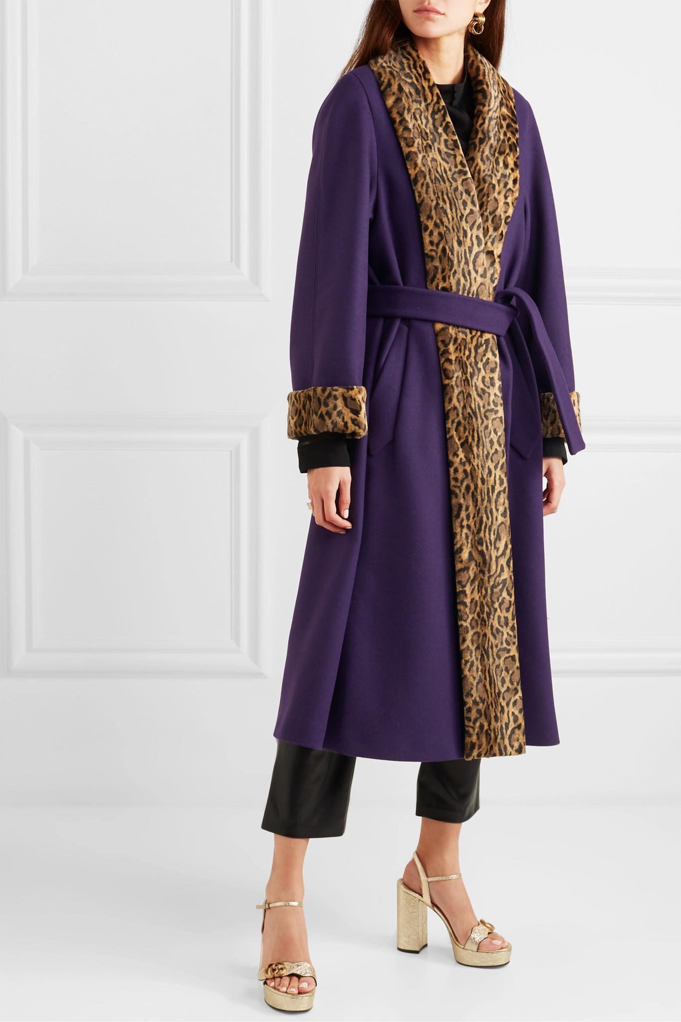 gucci leopard coat