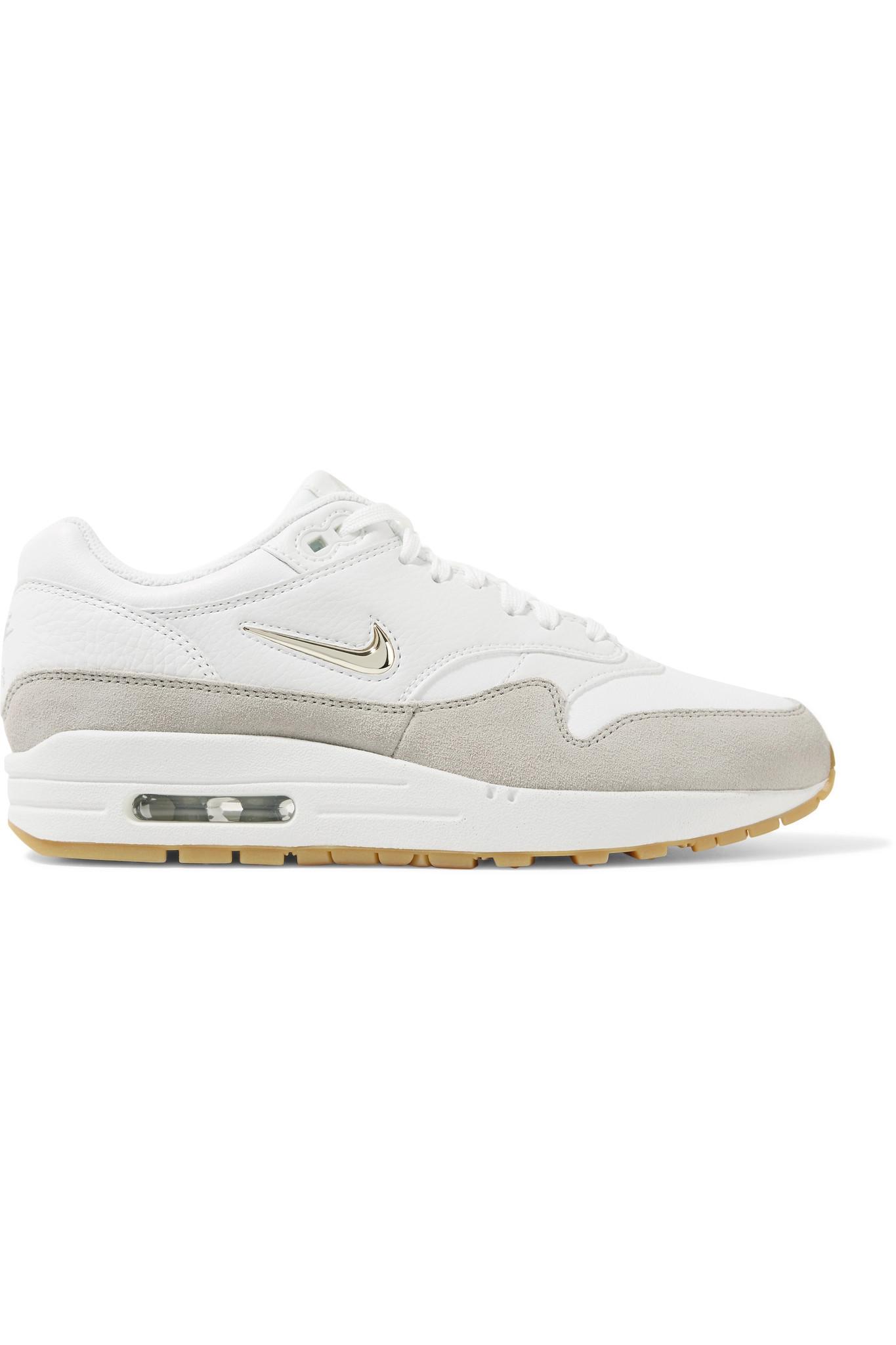 Nike En Coloris Finitions 1 Premium Air Baskets Cuir Daim Max White À FKJcTl31