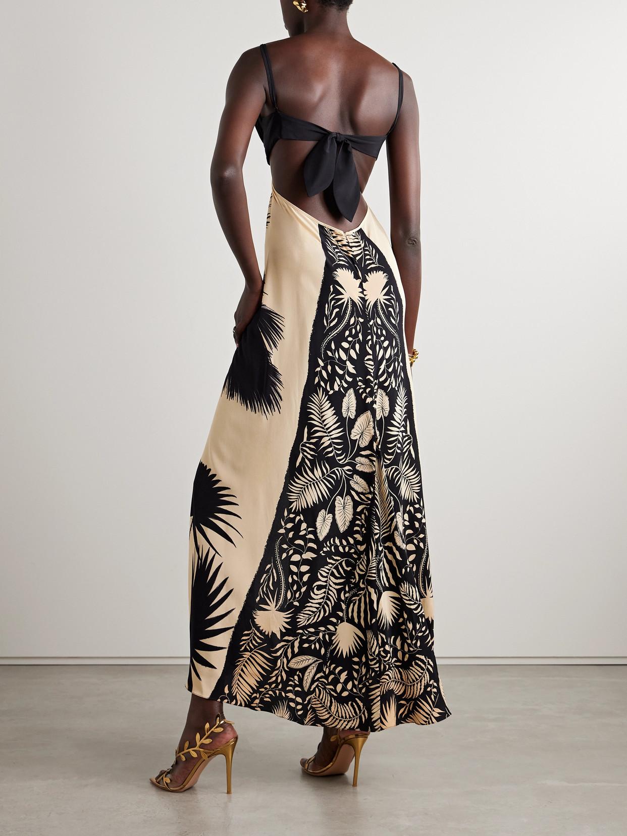 johanna ortiz black pleated dress Johanna Ortiz Offical Celestial Silence Dress