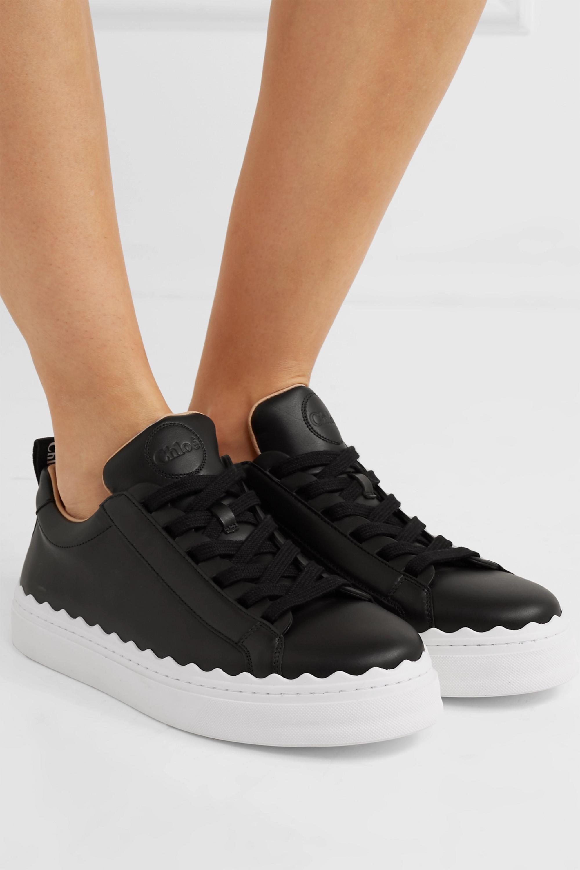 black chloe sneakers