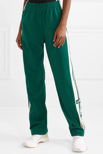 adidas Originals Adibreak Striped Satin-jersey Track Pants in Jade ...