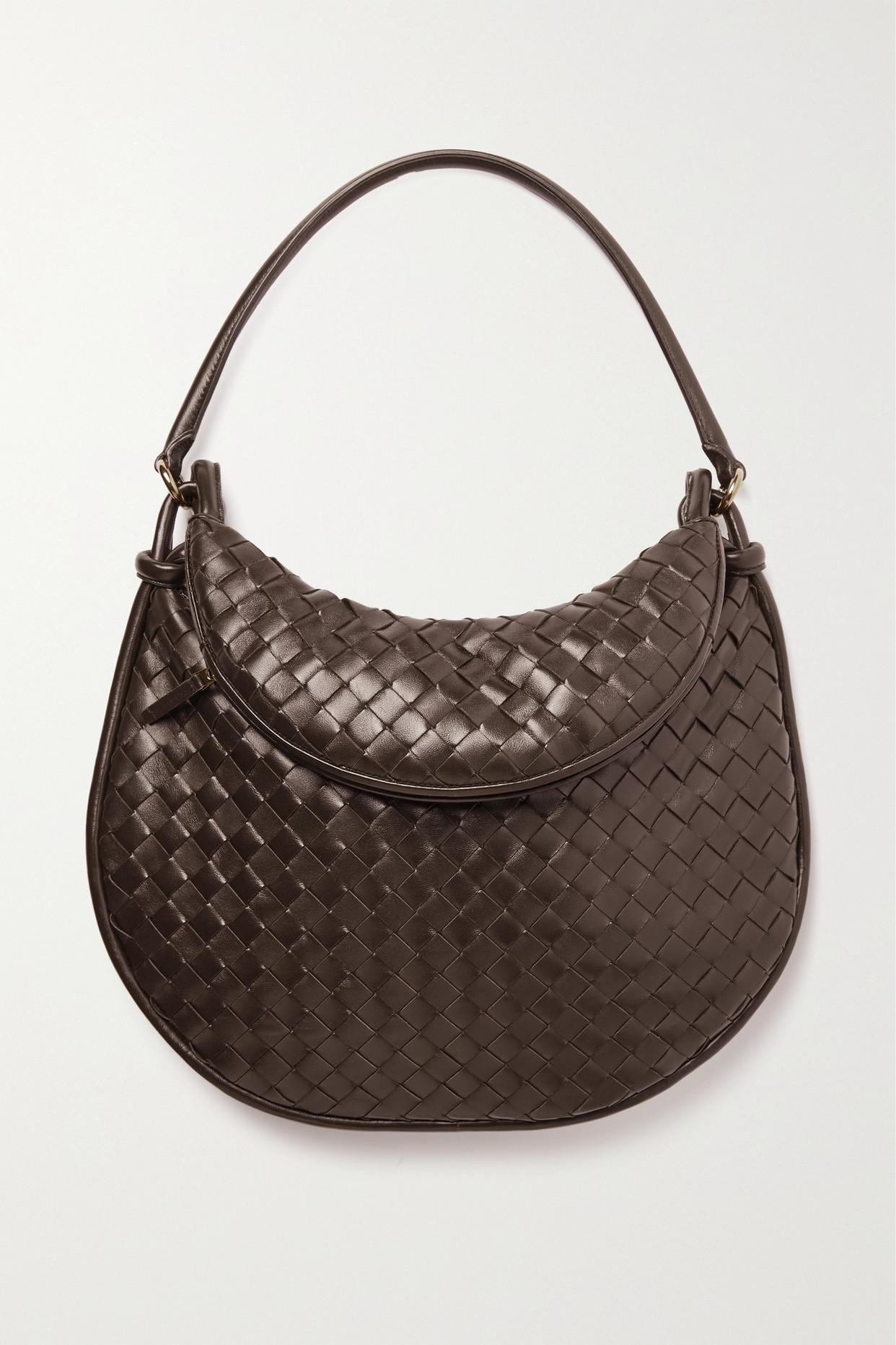 Bottega Veneta Gemelli Large Intrecciato Leather Shoulder Bag in