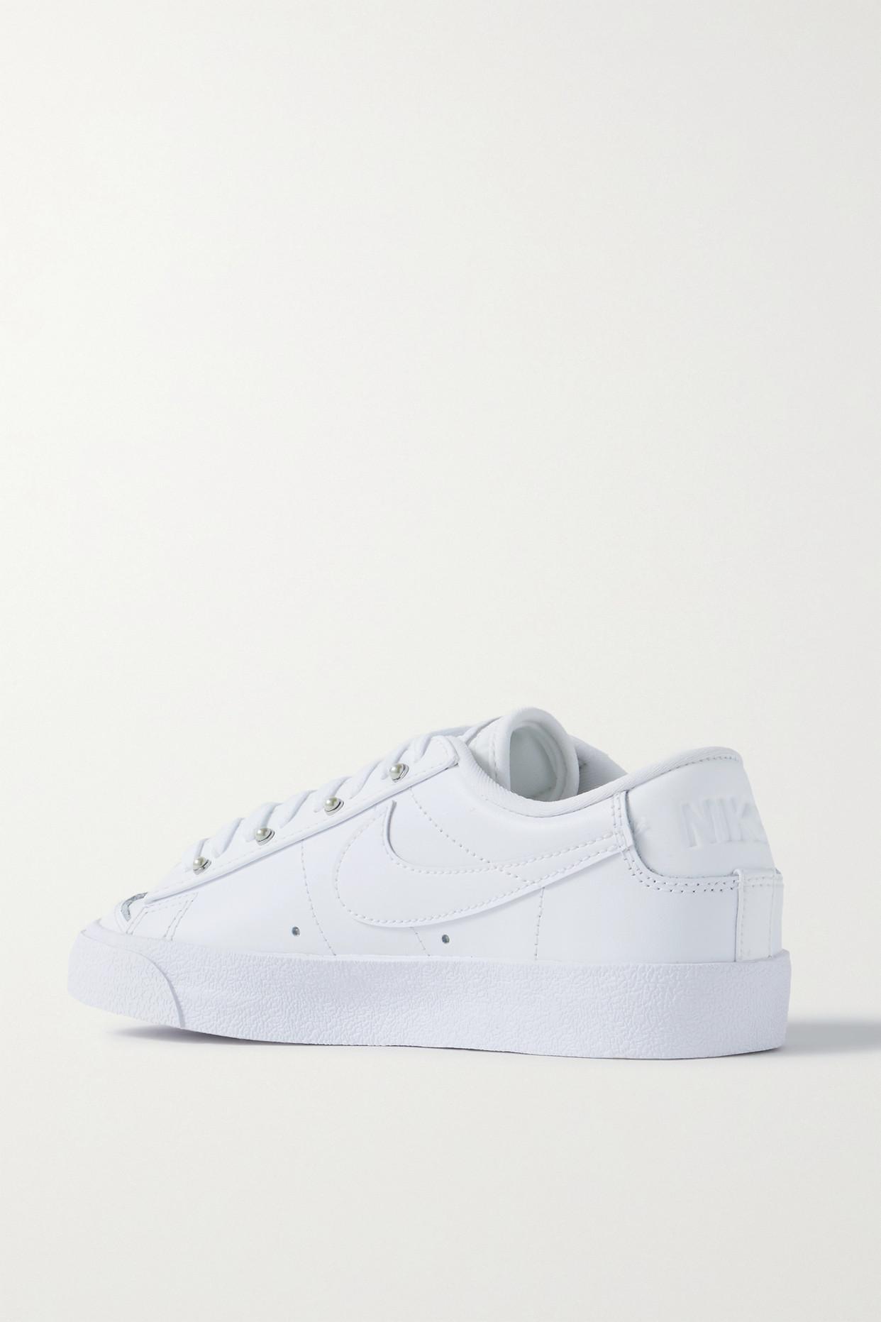 Nike Blazer Low '77 Se Faux Pearl-embellished Leather Sneakers in White |  Lyst