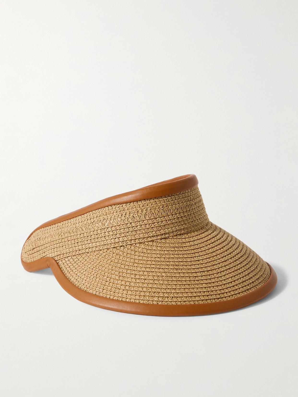★関税込★Max Mara Mogador raffia visor MAX MARA Mogador Raffia Effect Visor Max Mara