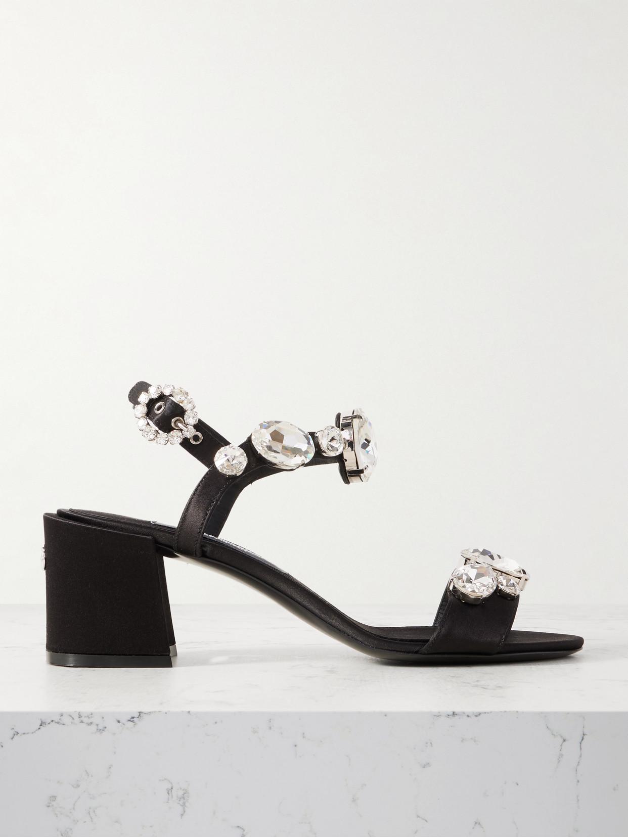 Dolce & Gabbana Keira Jewel Crystal-Embellished Satin