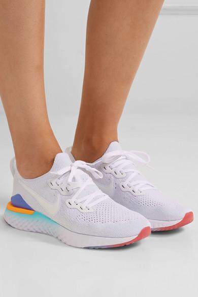 epic react flyknit 2 white green