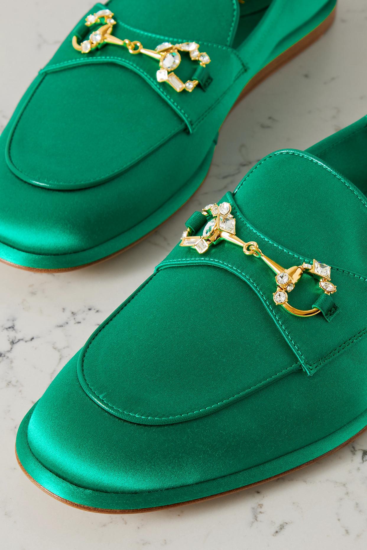 Gucci crystal cheap loafers