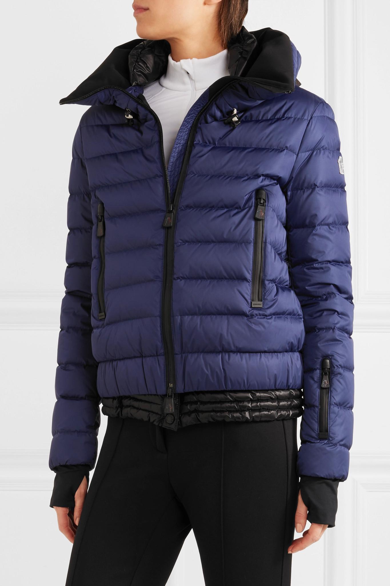 3 MONCLER GRENOBLE Vonne Hooded Quilted Down Jacket in Navy (Blue) - Lyst