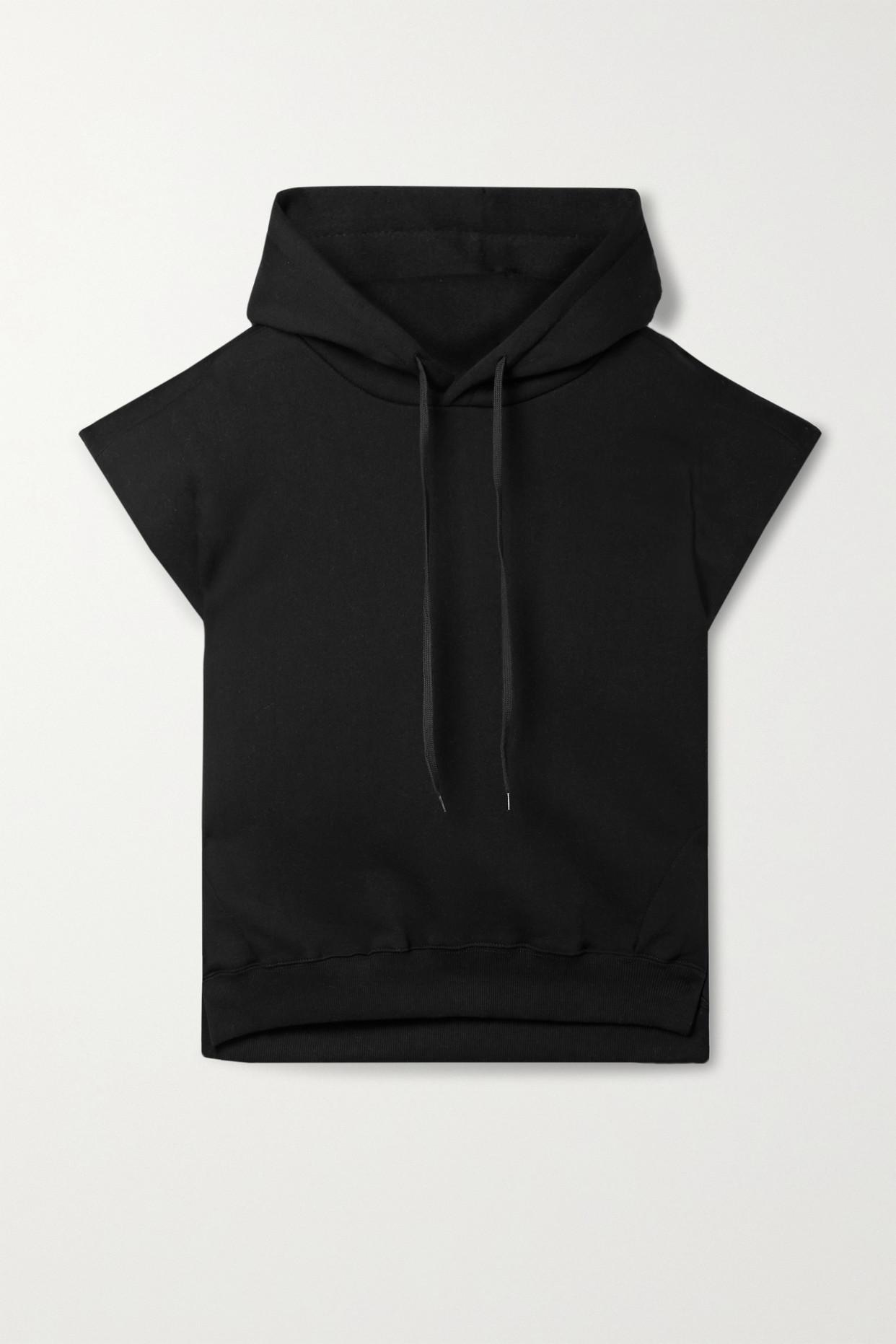 Nike - Printed Cotton-Blend Jersey Hoodie - Black - x Small - Net A Porter