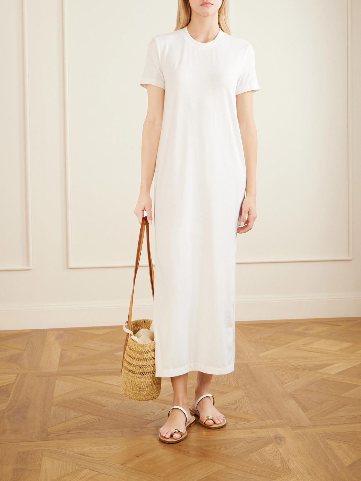 ethereal white dress Ethereal Goddess Mesh Dress – Fairytale Evening Outfit Without waist chain / XS