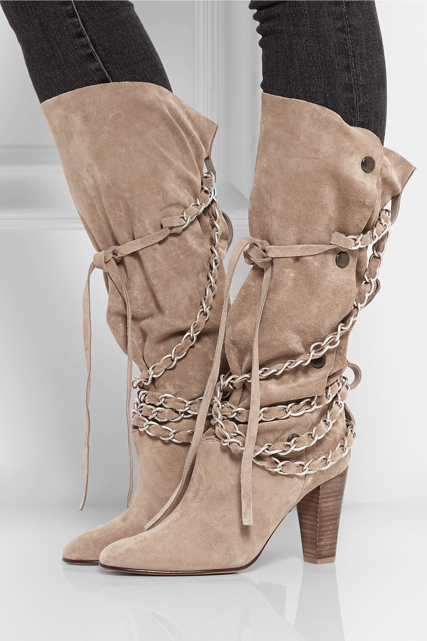 isabel marant suede booties