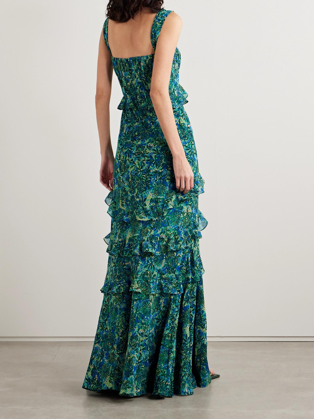 pretty emerald green dresses Emerald Green Long Strapless Stretch Satin Dress With Sweetheart Neck main image 0
