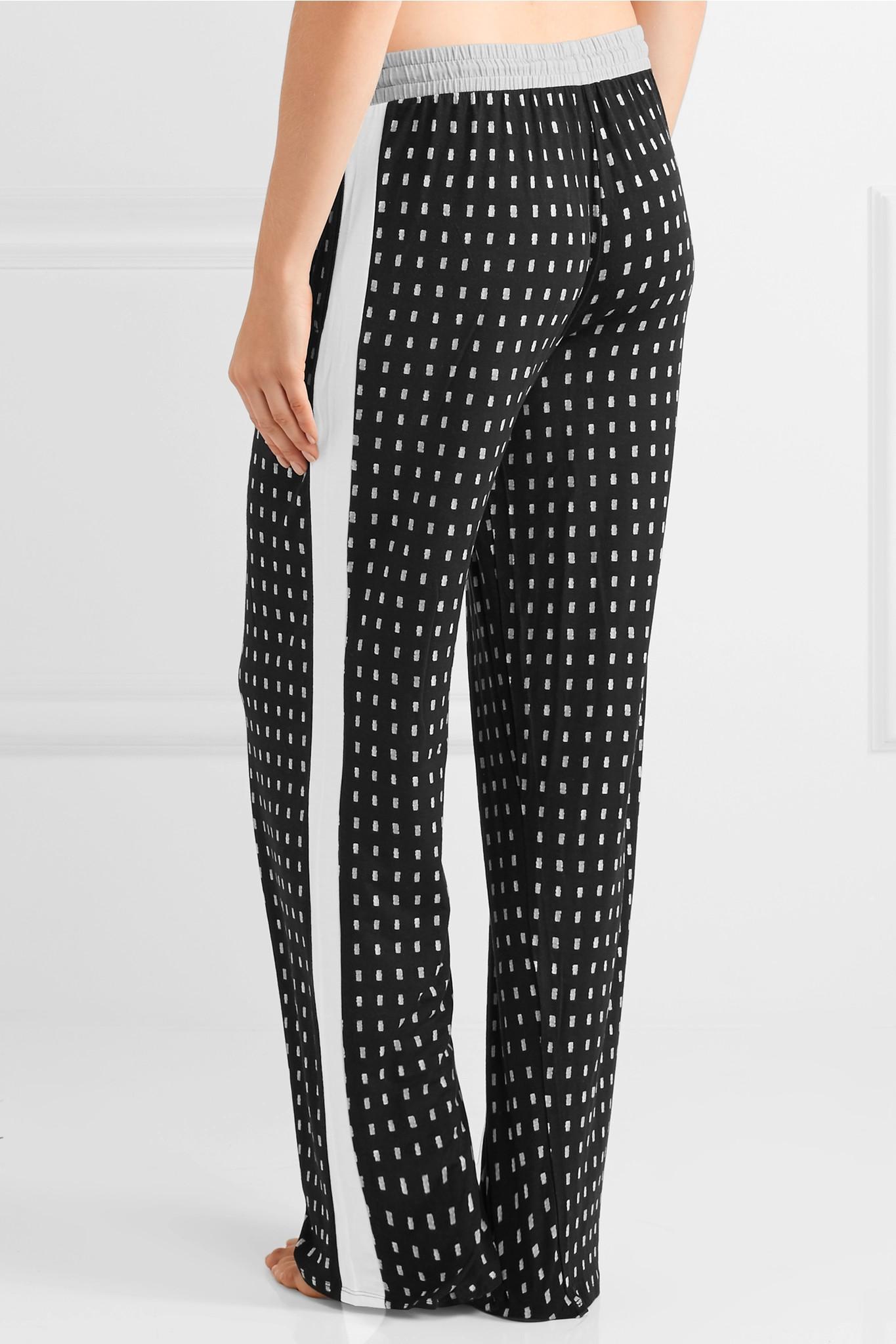 DKNY Synthetic Printed Stretchmodal Jersey Pajama Pants in Black Lyst
