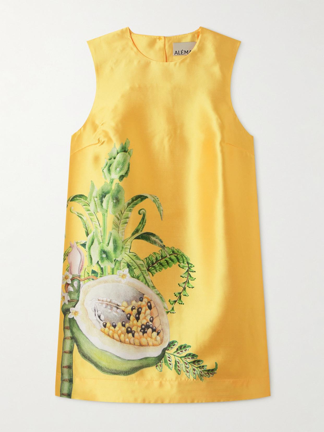 knee length dresses for ladies Alemais Sol Mini Dress in Lemon (TS)  Hampden Clothing