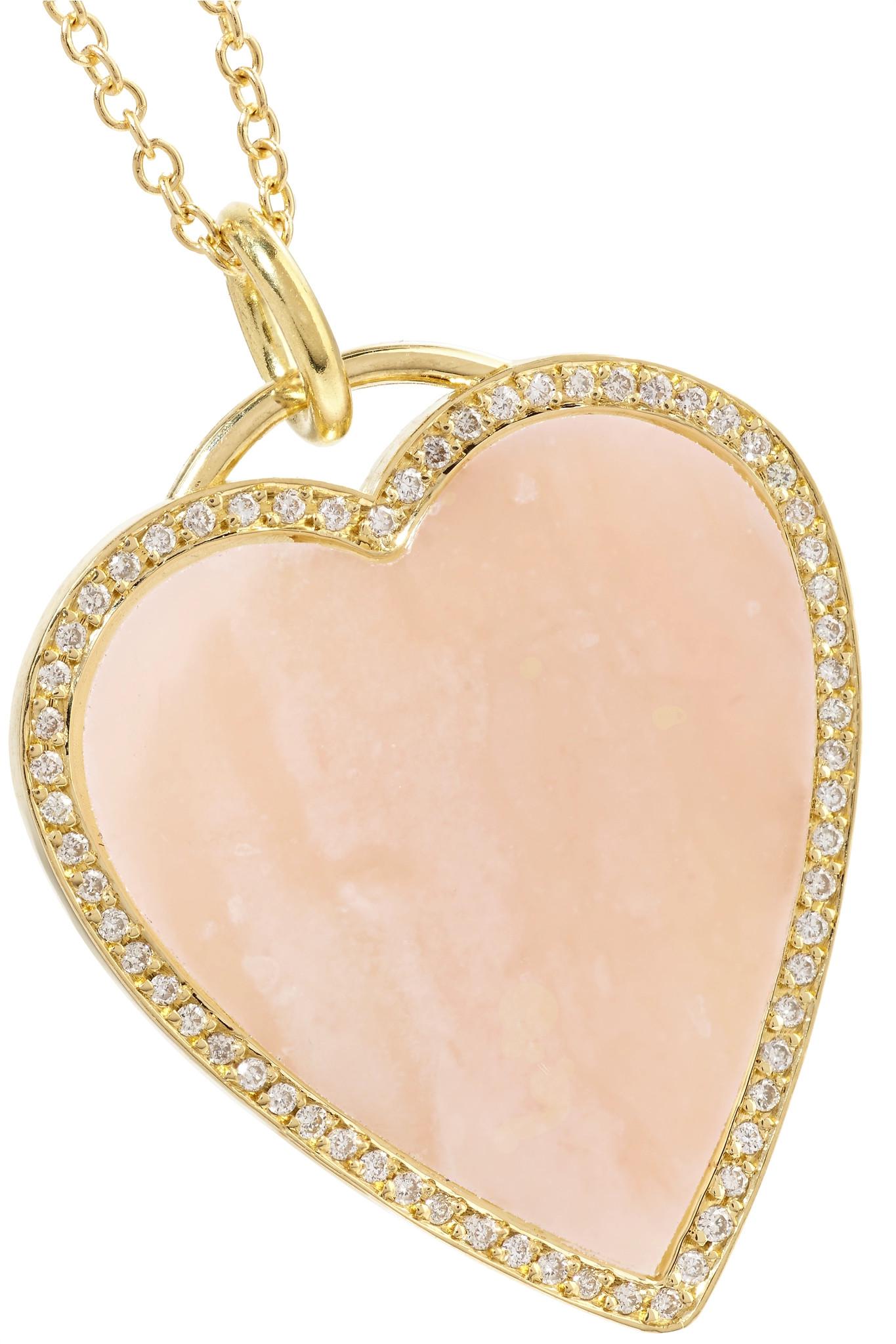 Lyst Jennifer Meyer Heart 18karat Gold, Opal And