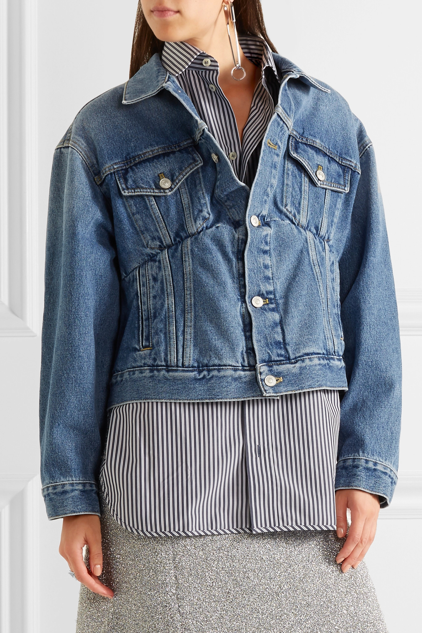 Balenciaga Swing Oversized Denim Jacket - Lyst