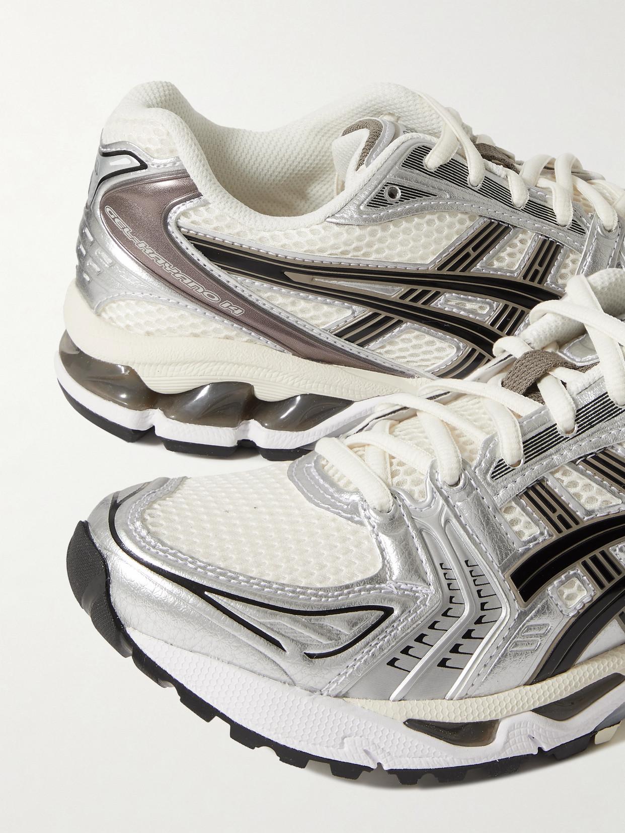 Asics Gel kayano 14 Rubber trimmed Mesh Sneakers in Metallic Lyst UK