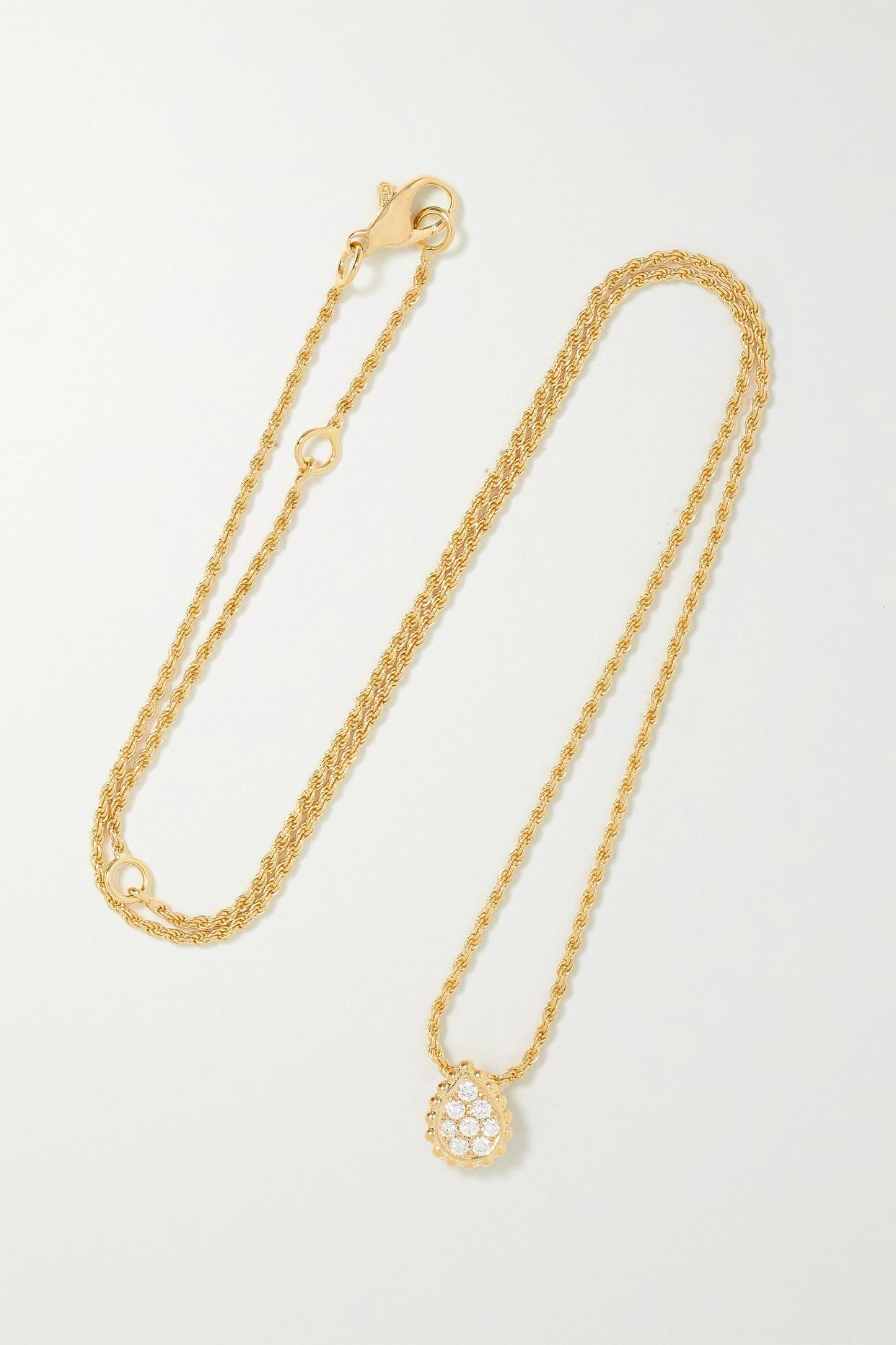 karat Gold Diamond Necklace in Metallic 