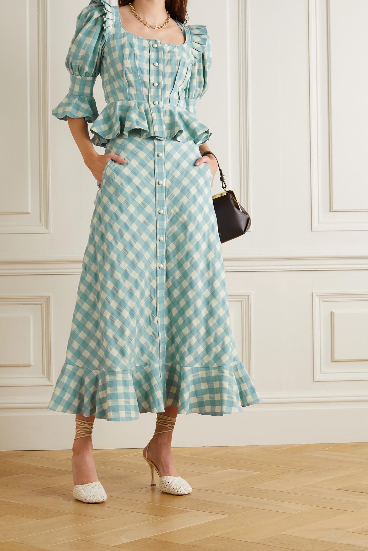 Anna Mason Olivia Ruffled Gingham 