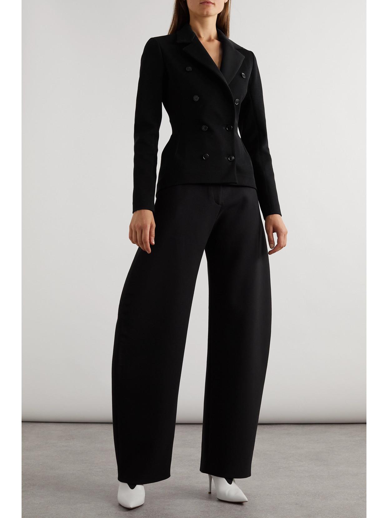 Alaïa Archetypes Double-Breasted Stretch-Gabardine Jacket in