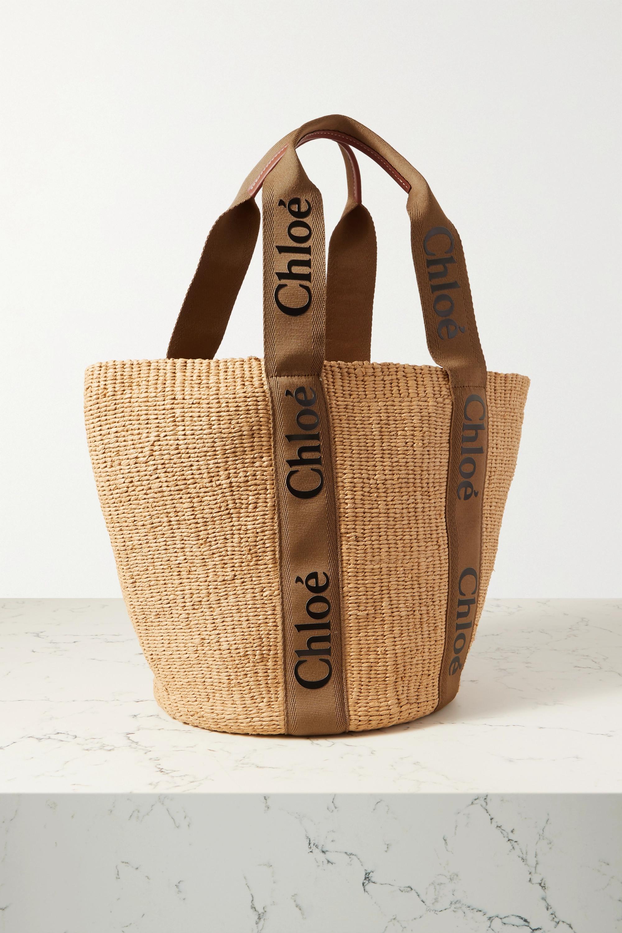 chloe raffia bolsa