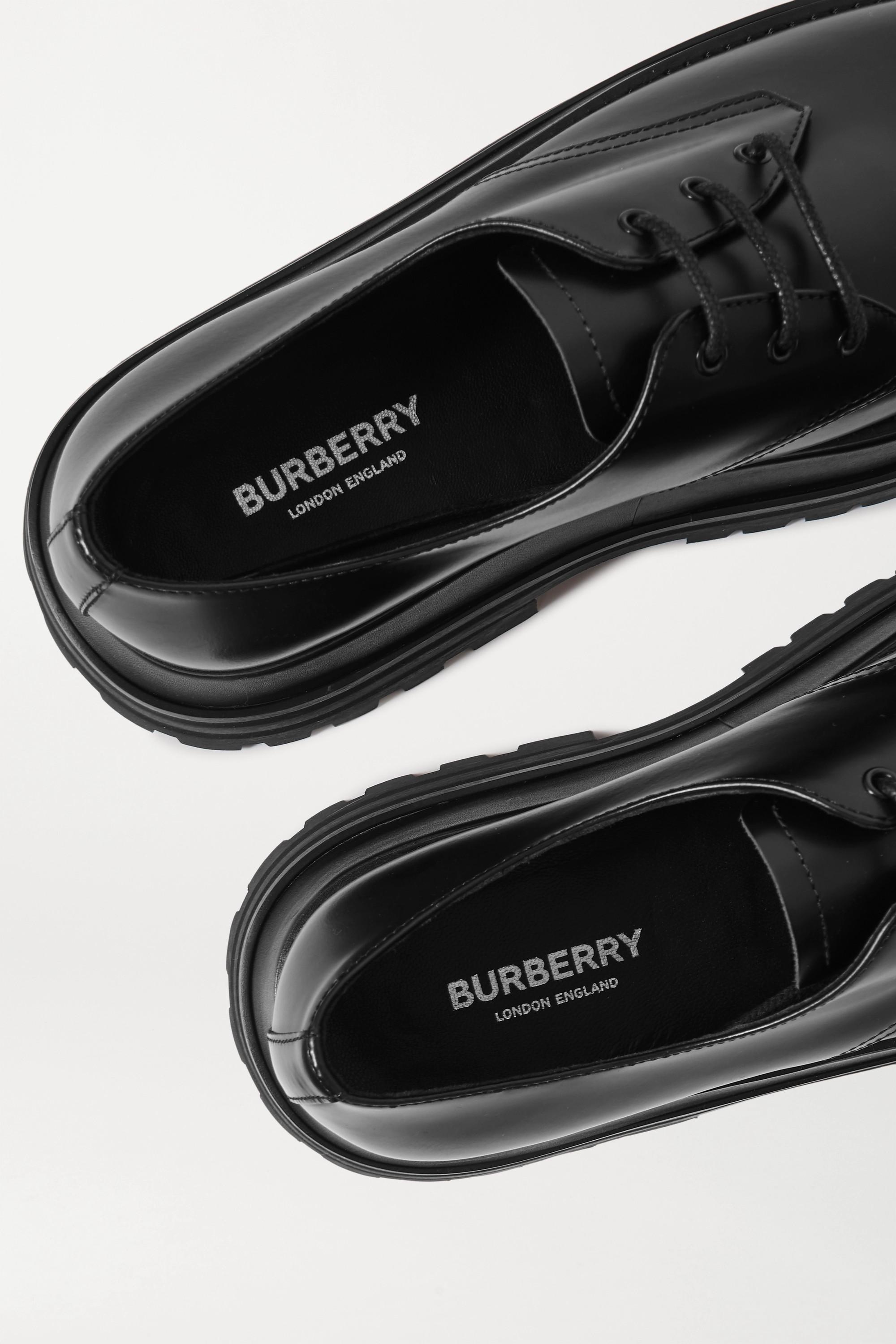 Burberry Guild Leather Platform Brogues 