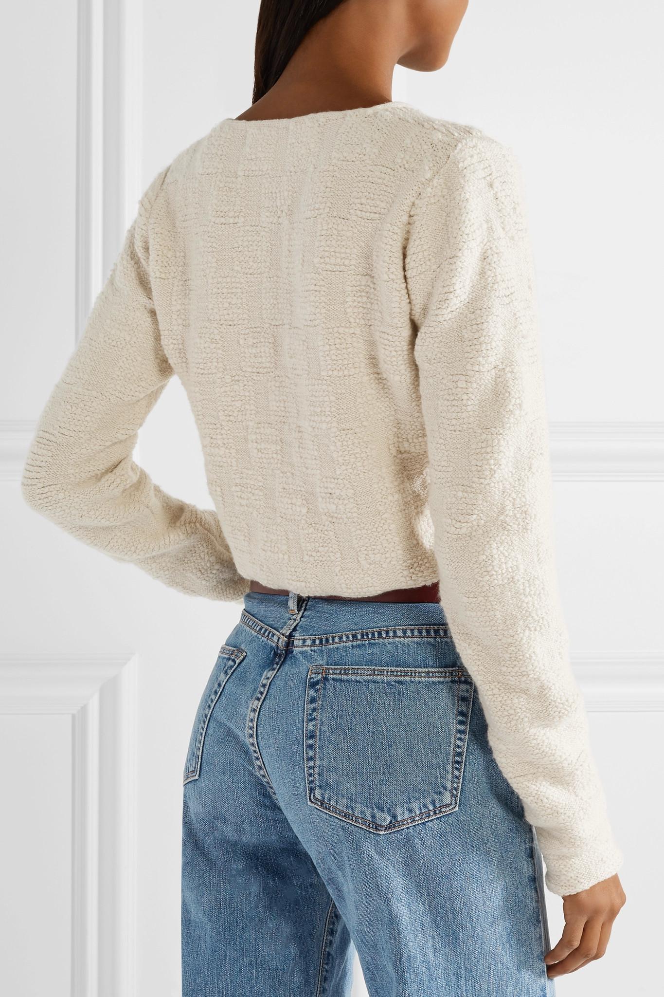 cropped cashmere cardigan