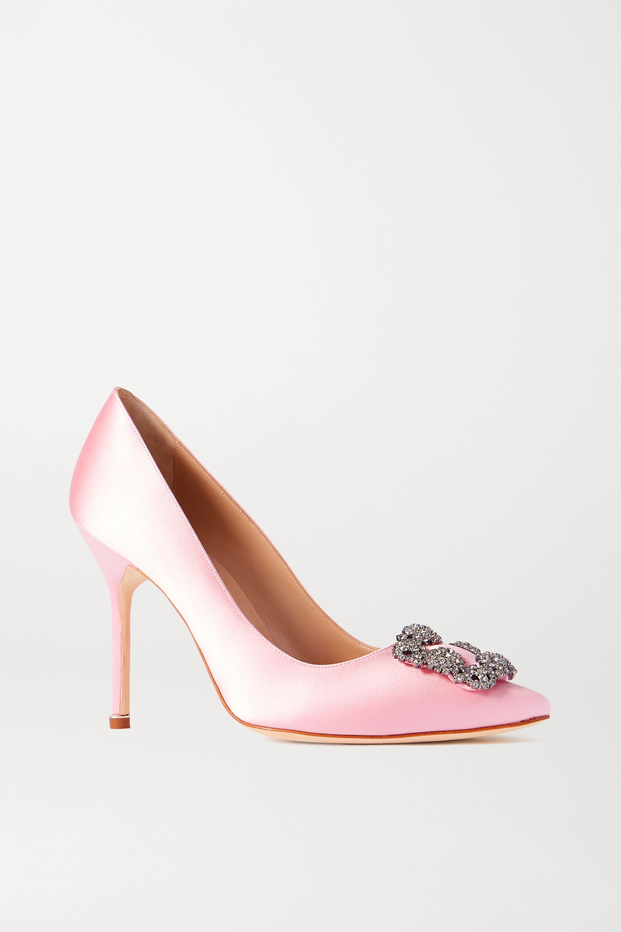 manolo blahnik pink pumps