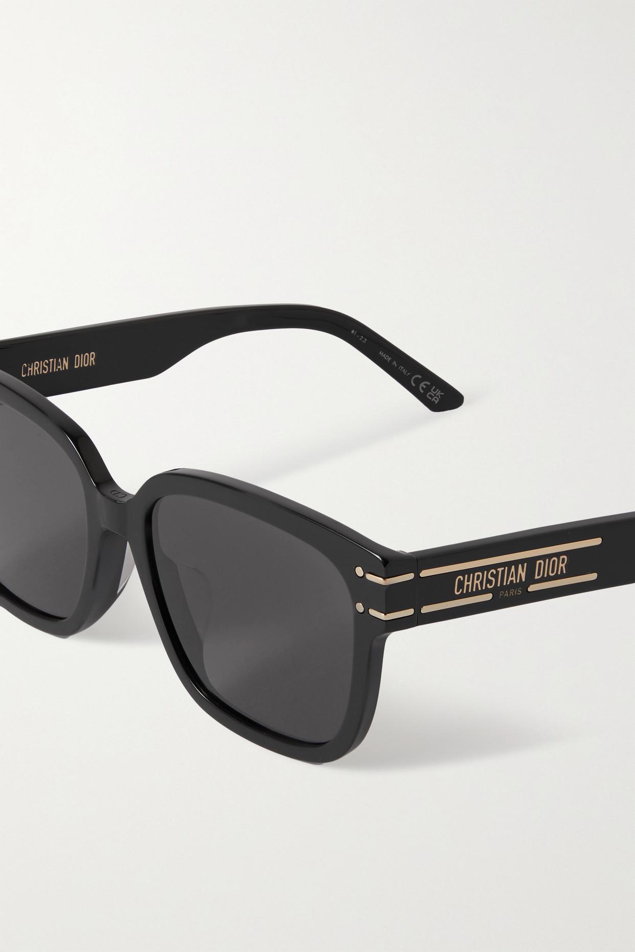 Dior Diorsignature S7f Square-frame Acetate Sunglasses in Black | Lyst