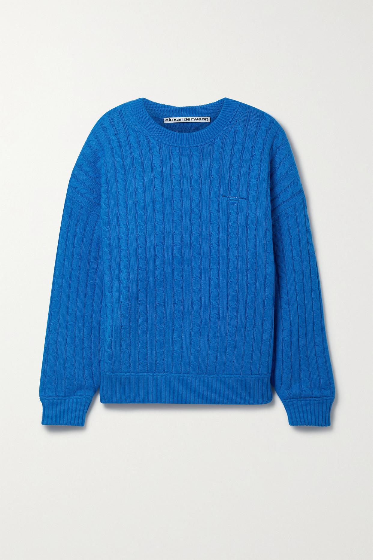 alexander wang blue sweater