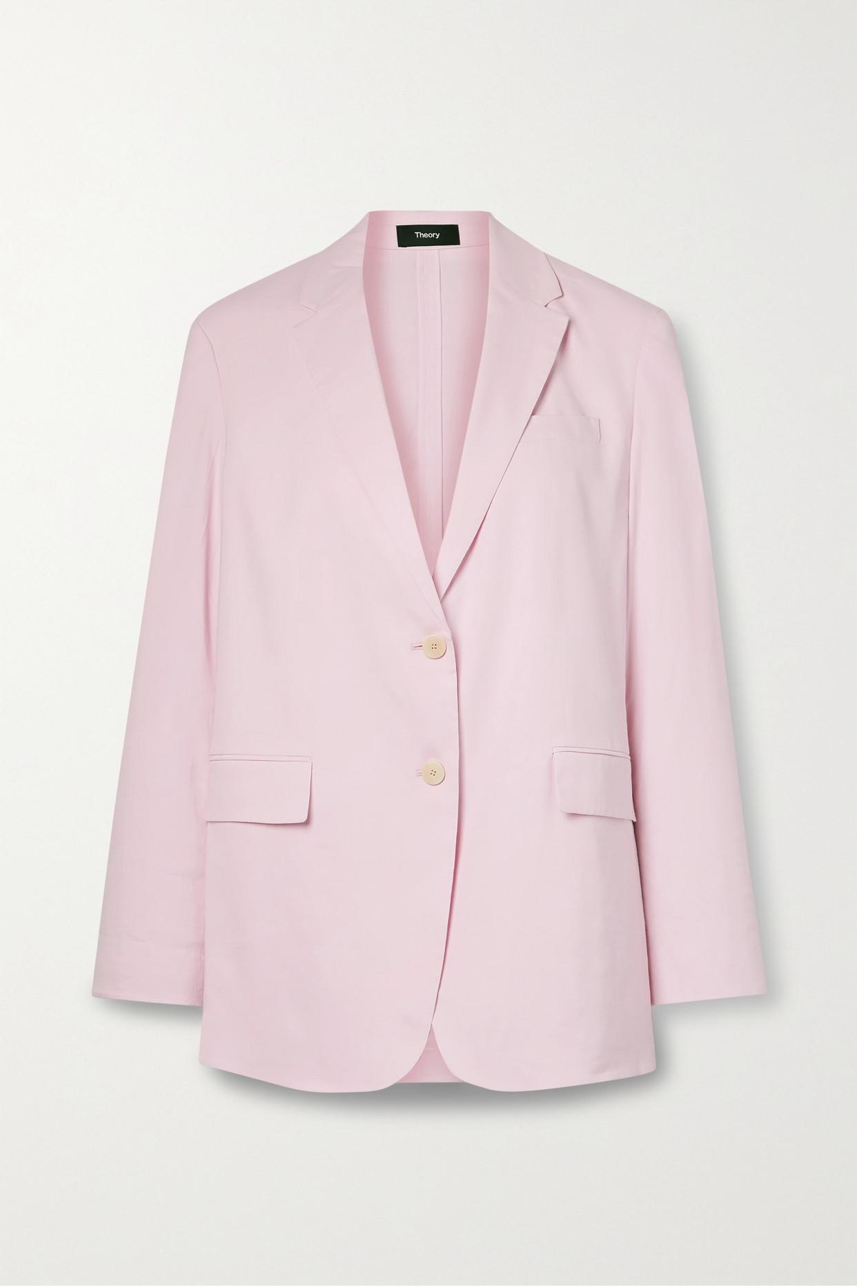 Theory top linen blazer