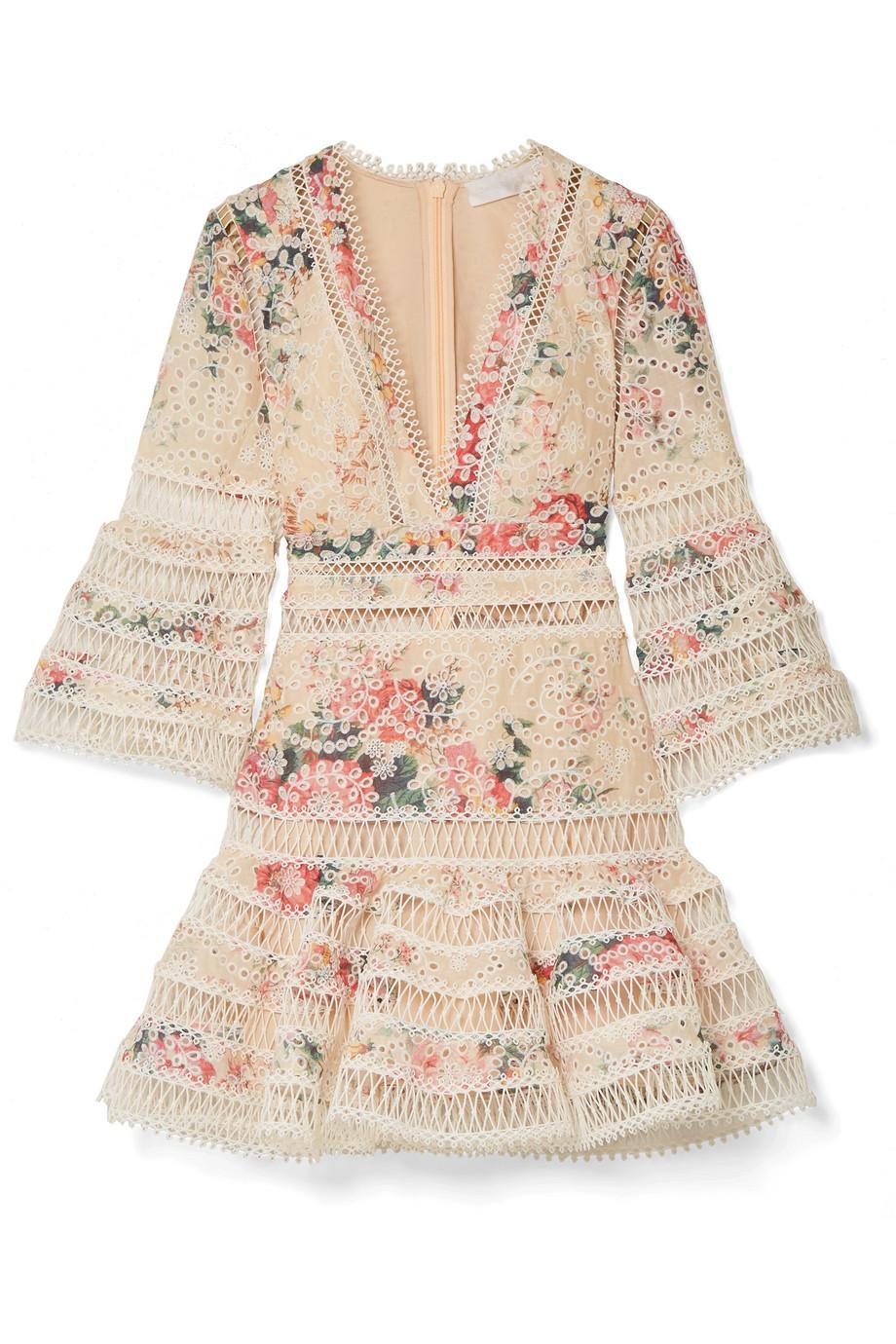 Zimmermann laelia diamond 2025 flutter dress