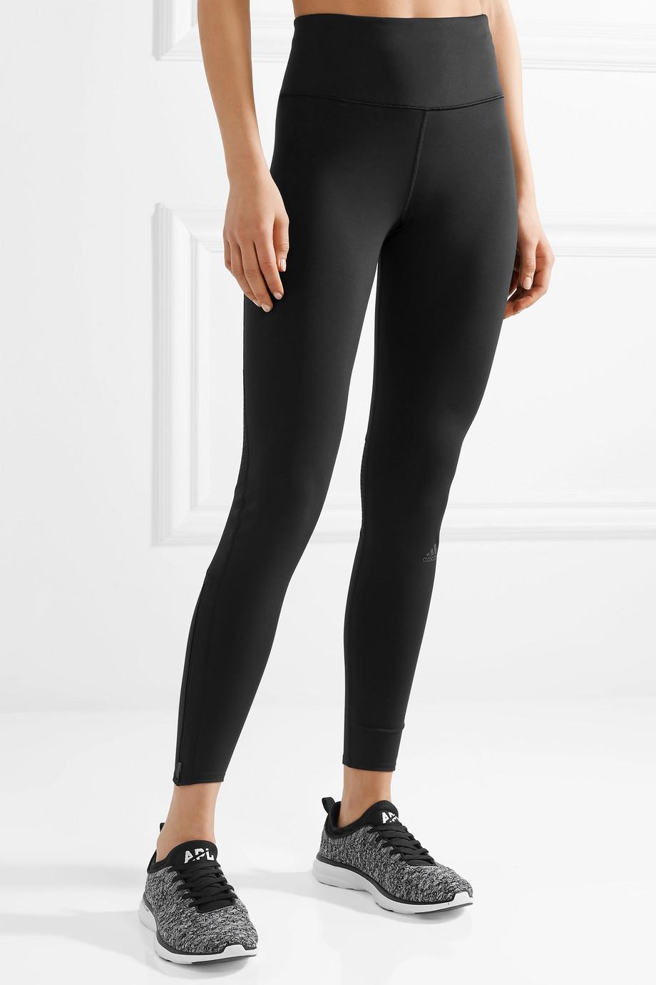 adidas Originals Supernova Climacool Mesh-paneled Stretch Leggings in Black - Lyst