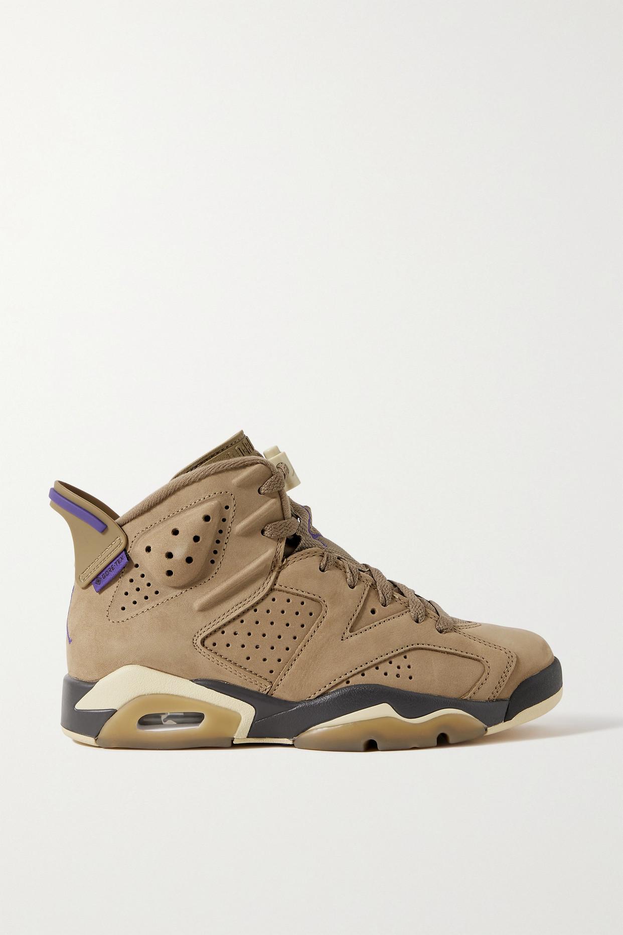 Nike Air Jordan 6 Retro Rubber-trimmed Gore-tex® High-top Sneakers in Brown  | Lyst