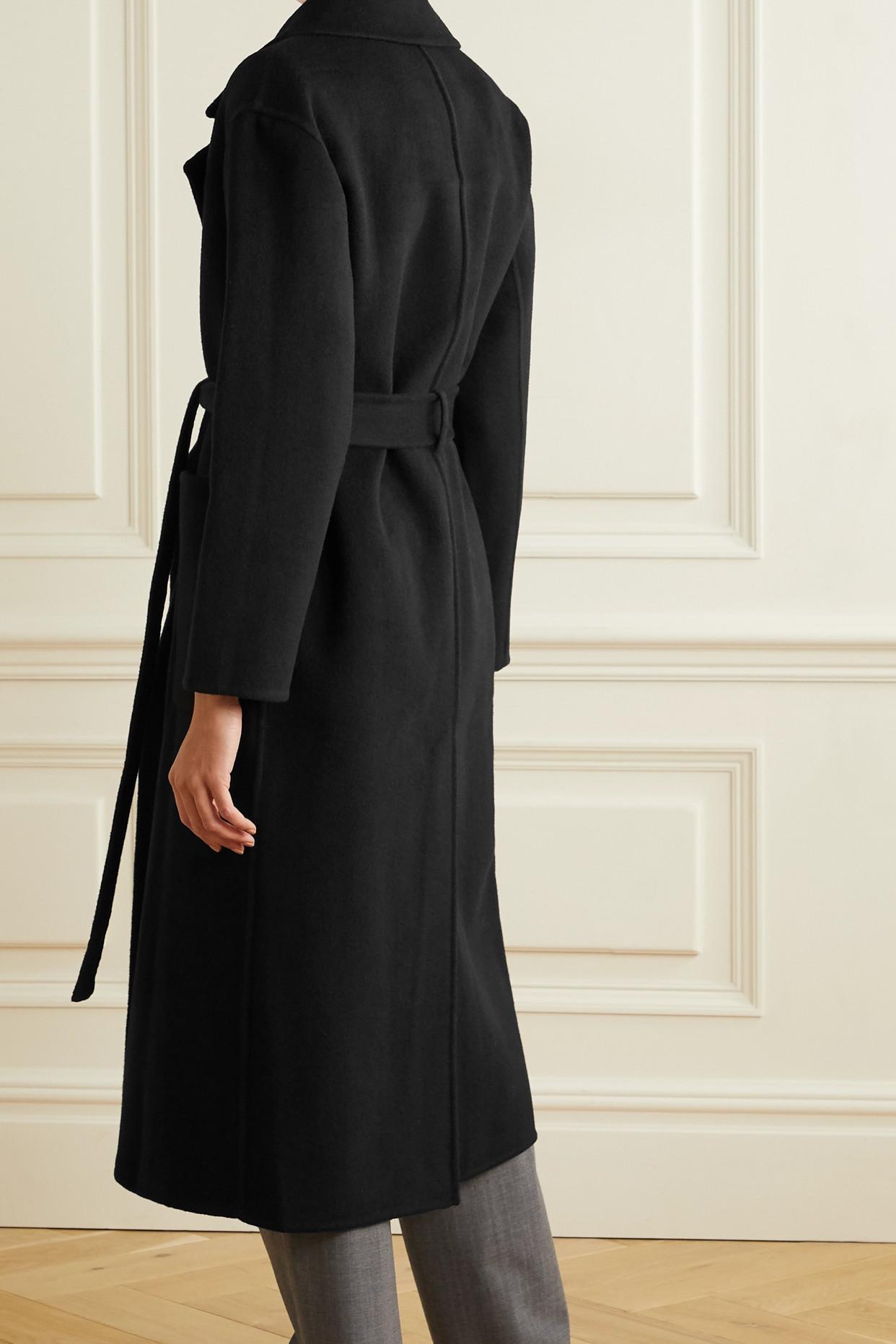 Michael kors shop black belted coat