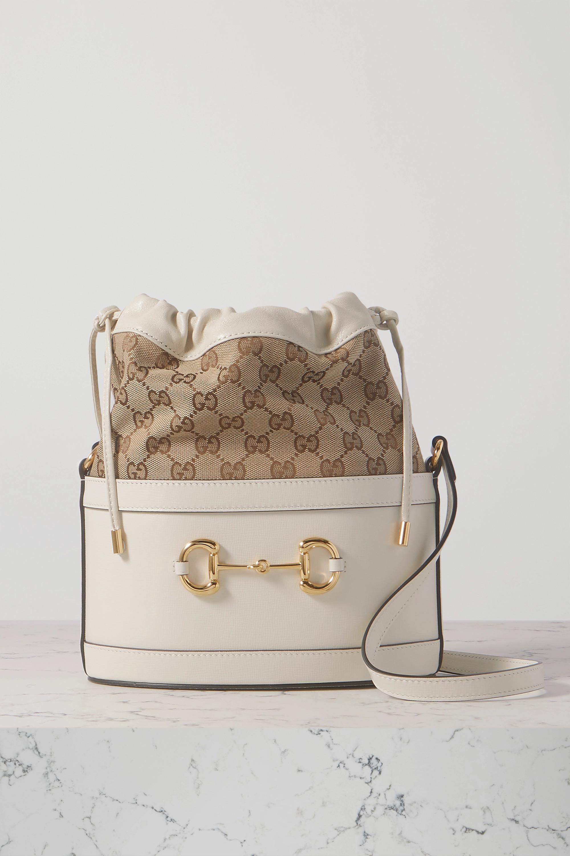 Gucci Azalea Sakai Horsebit 1955 Drawstring Bucket Bag