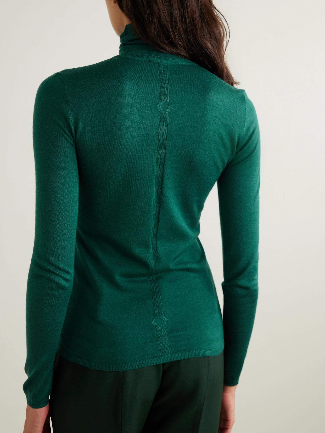 Gabriela Hearst Steinem Cashmere And Silk-Blend Turtleneck Sweater