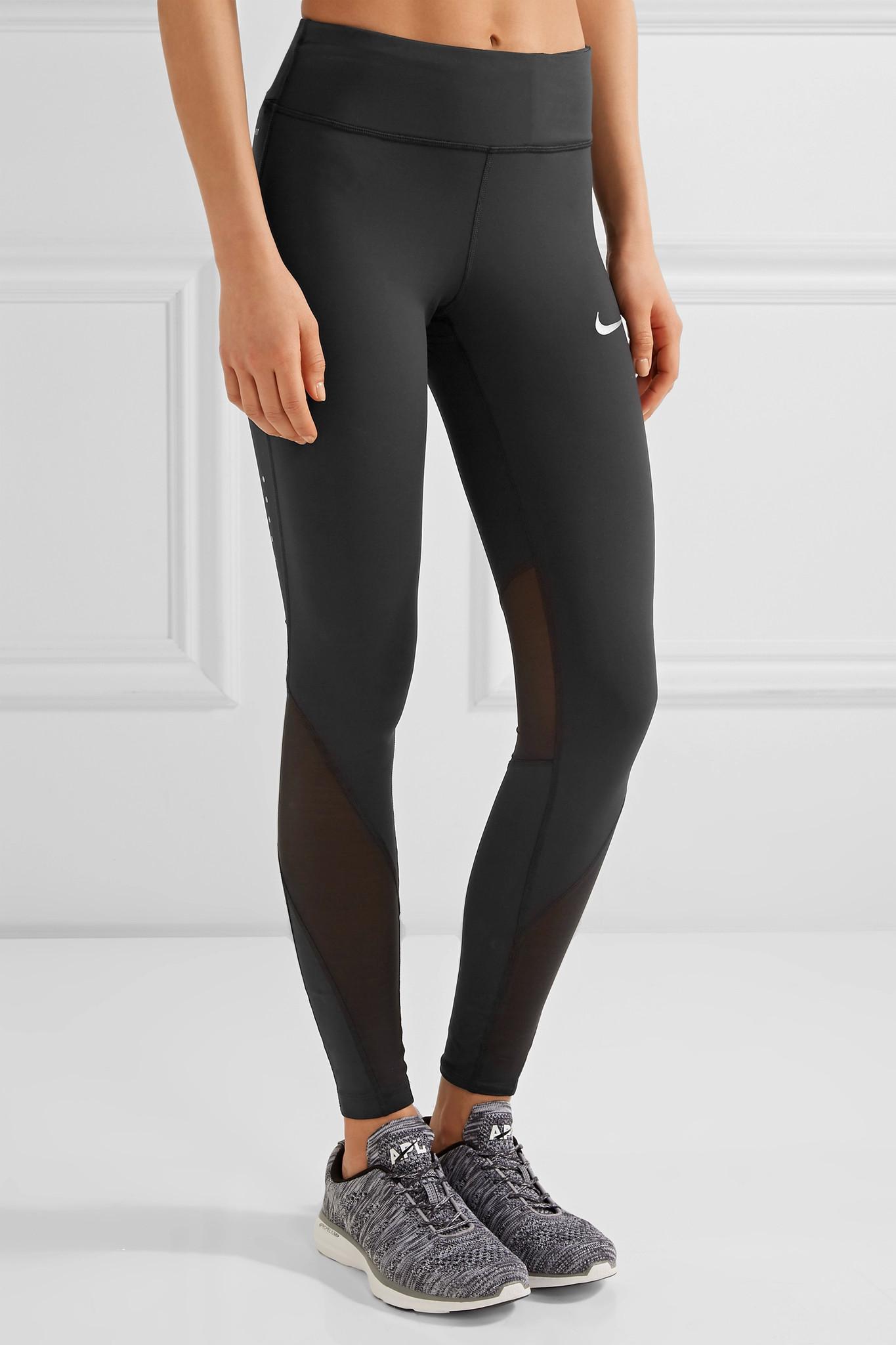 nike mesh panel tights