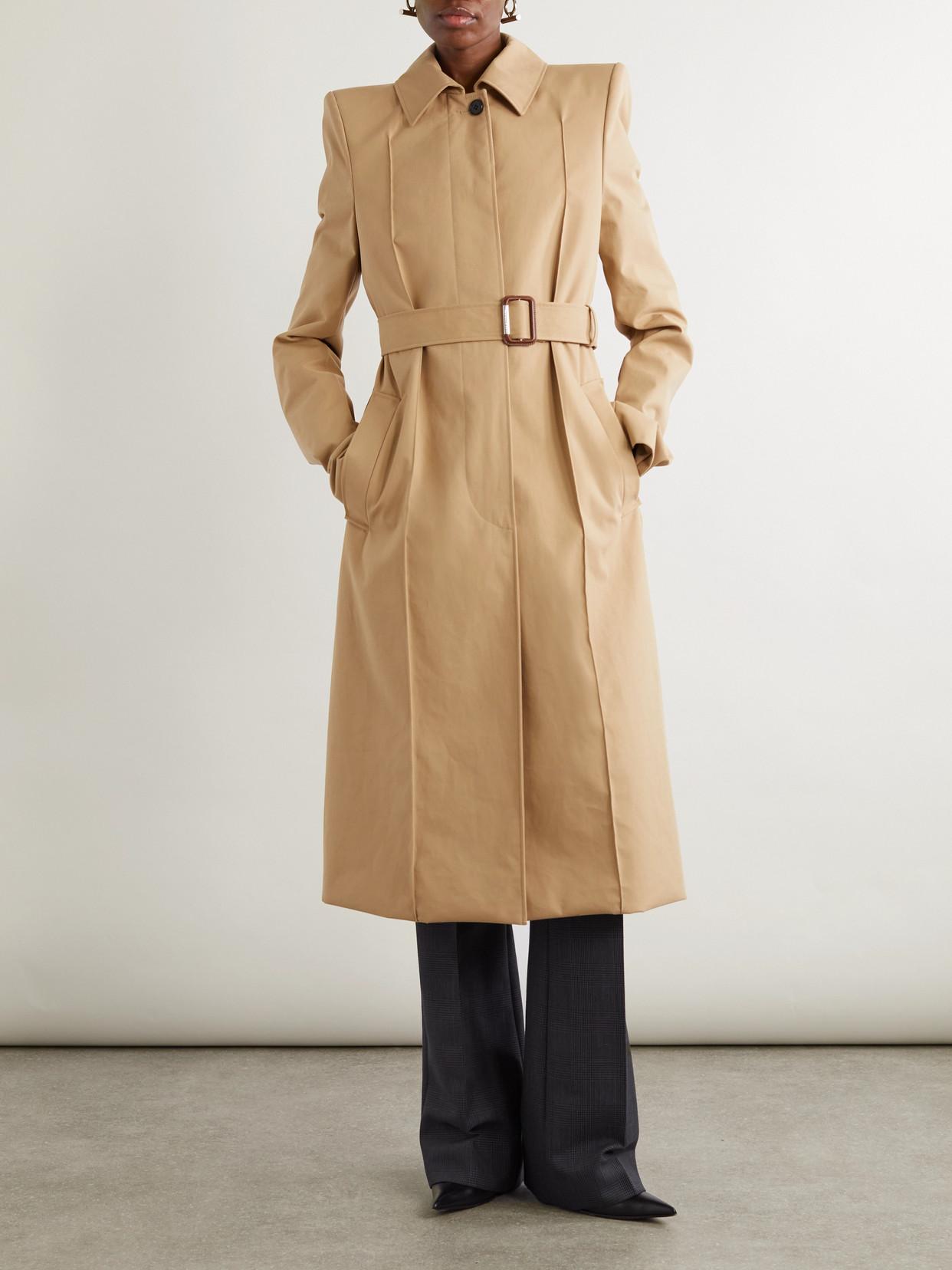 コート Alexander Mcqueen Beige Trench Coat With Belt Trench coat Alexander McQueen Beige size 42 IT in Cotton