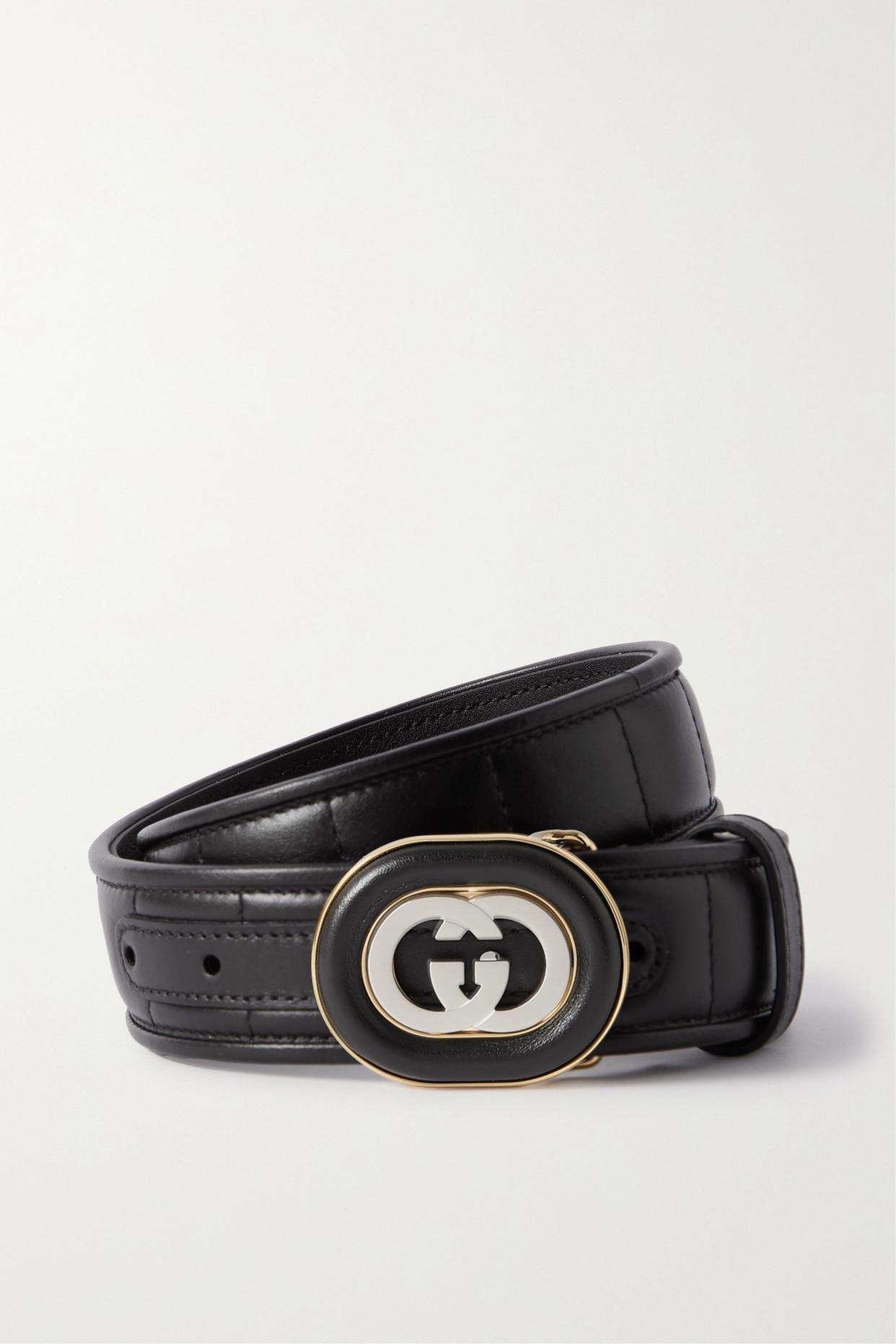 Gucci Leather Waist Belt in Black | Lyst UK