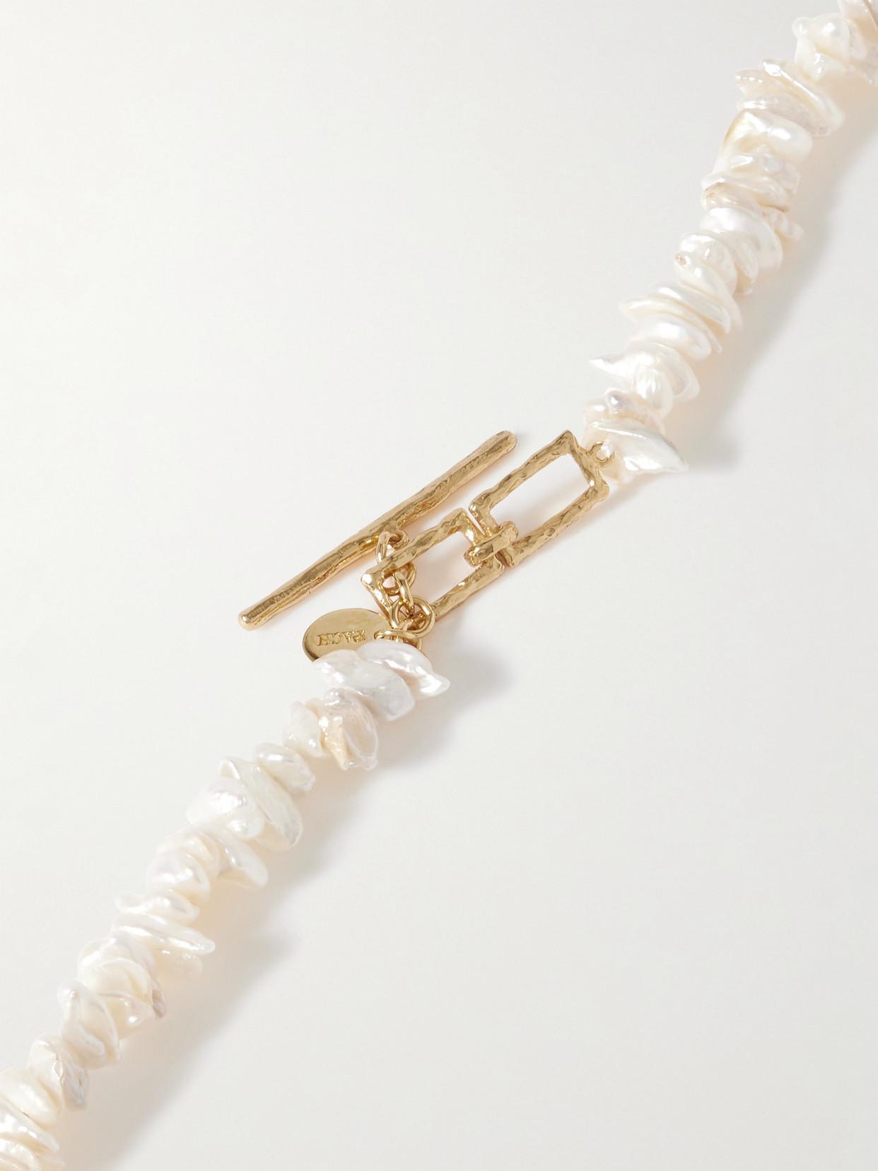 Pacharee Pach-Plated Pearl Necklace in Natural Lyst UK