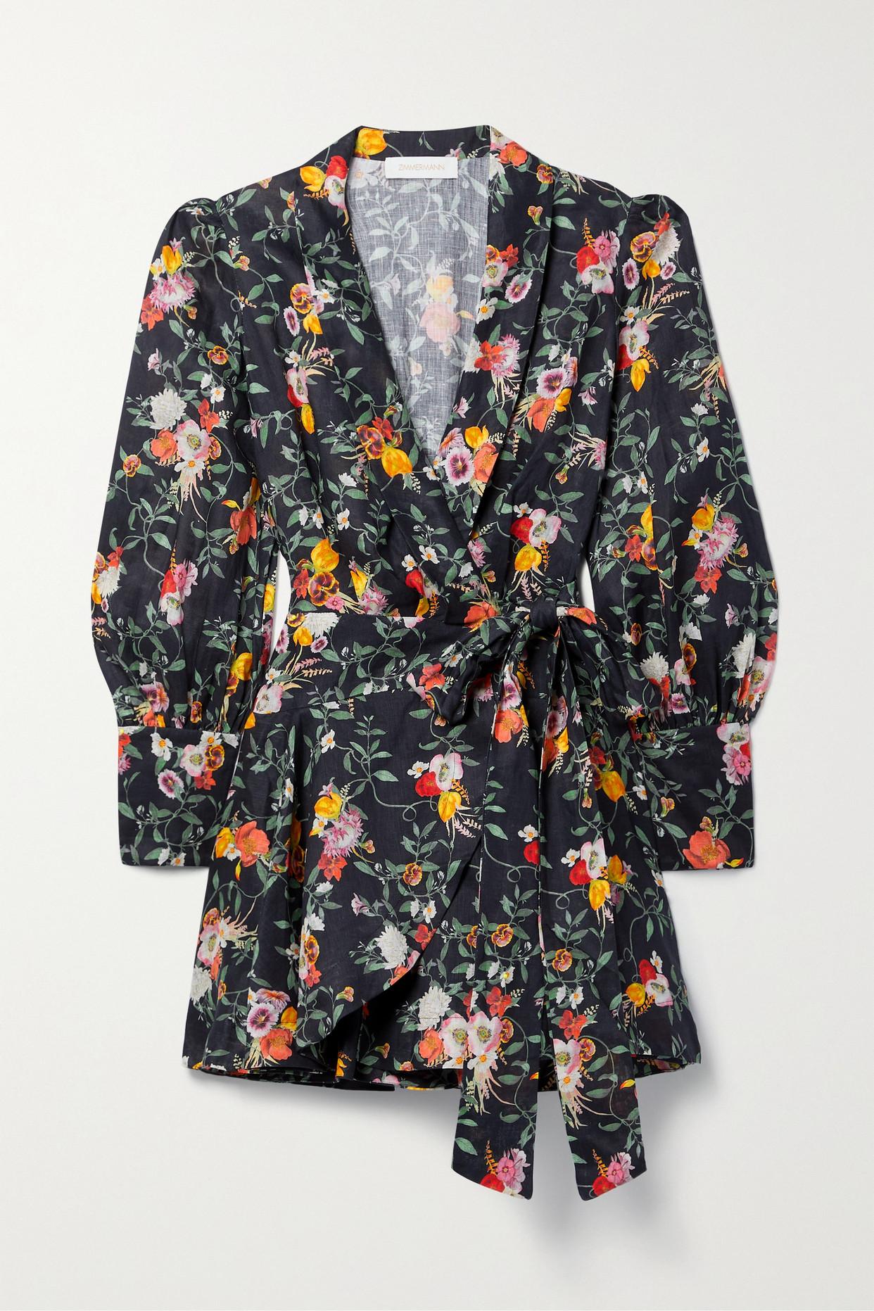 Zimmerman black top wrap dress